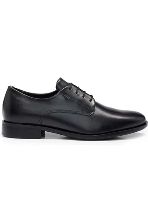 HUGO BOSS Derby-Schuhe mit mandelförmiger Kappe