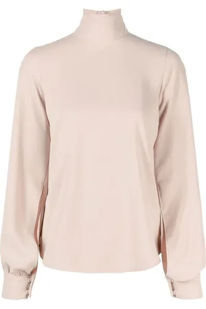 Nº21 Kreppbluse mit Puffärmeln