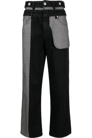 Feng Chen Wang Halbhohe Straight-Leg-Jeans