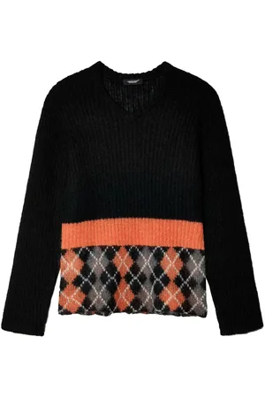 UNDERCOVER Geometrisch gemusterter Pullover