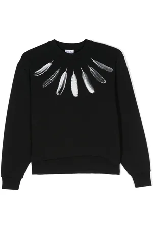 MARCELO BURLON Sweatshirt mit Feder-Print