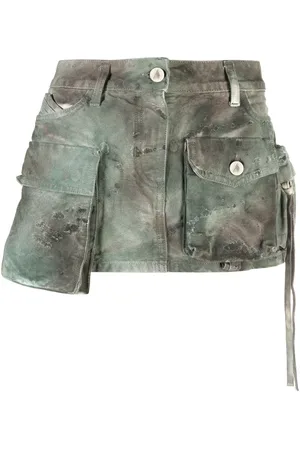 The Attico Minirock mit Camouflage-Print