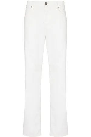 Balmain Straight-Leg-Jeans mit Logo-Stickerei