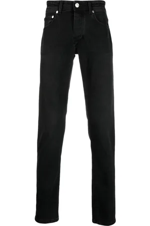 BARBA Slim-Fit-Jeans mit Logo-Patch