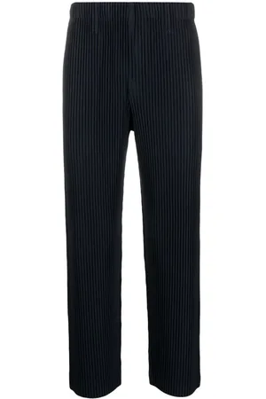 Issey Miyake Plissierte MC September Straight-Leg-Hose