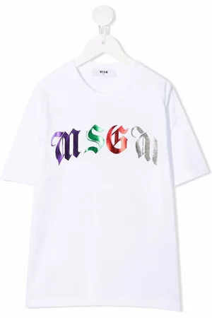 Msgm T-Shirt mit Metallic-Logo