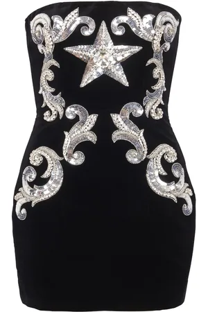 Balmain Besticktes Minikleid