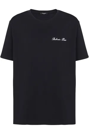 Balmain T-Shirt mit Logo-Stickerei