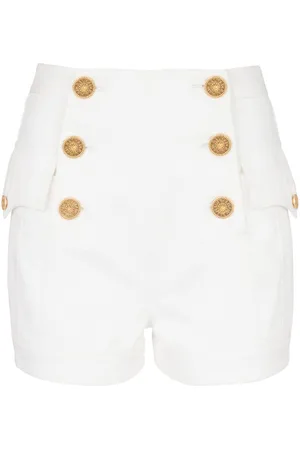 Balmain Jeans-Shorts mit 6 Knöpfen