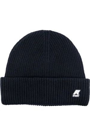 K-Way Gerippte Beanie mit Logo-Patch