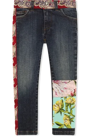 Dolce & Gabbana Jeans mit Blumen-Patch