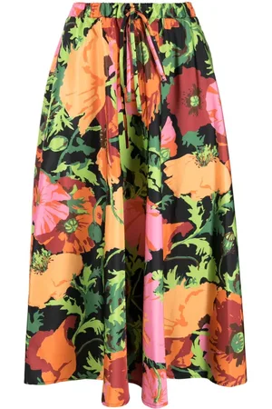 La DoubleJ Midirock mit Blumen-Print