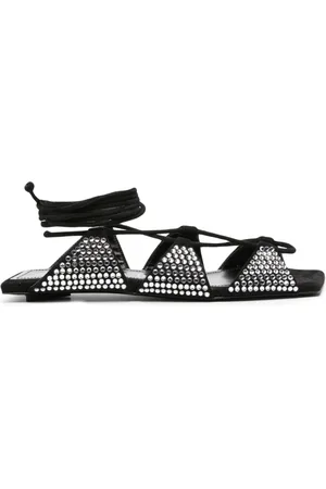 The Attico Sandalen mit Kristallen