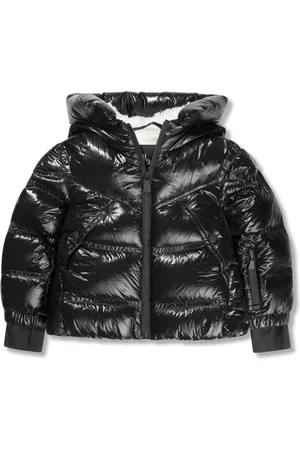 Moncler Gefütterte Jacke mit Logo-Applikation