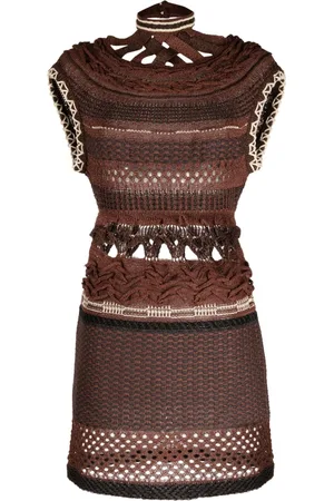 MAME KUROGOUCHI Kleid mit Lochstrickmuster
