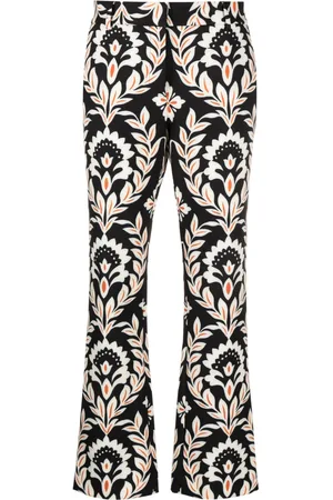 La DoubleJ Cropped-Hose mit Blumen-Print
