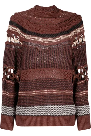 MAME KUROGOUCHI Pullover mit Lochstrickmuster