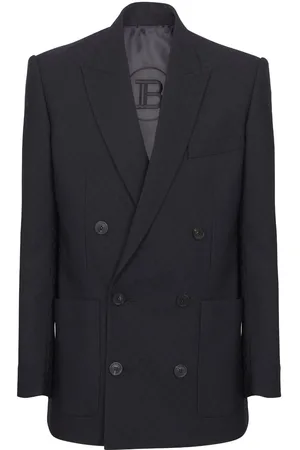 Balmain Sakko aus Monogramm-Jacquard