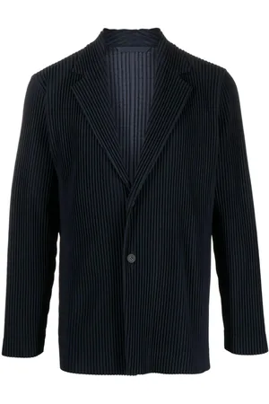 Issey Miyake Plissiertes Sakko mit fallendem Revers