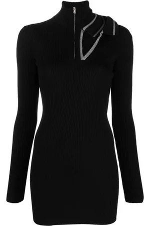 Y / PROJECT Geripptes Minikleid mit Cut-Out