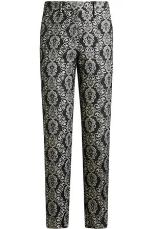 Etro Hose aus floralem Brokat