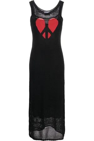 Moschino Kleid mit Lochstrickmuster