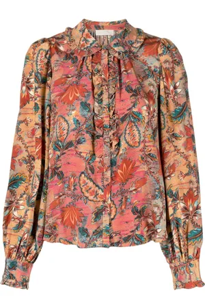 ULLA JOHNSON Bluse mit Blumen-Print