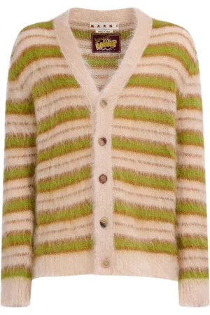 Marni Gestreifter Cardigan mit V-Ausschnitt
