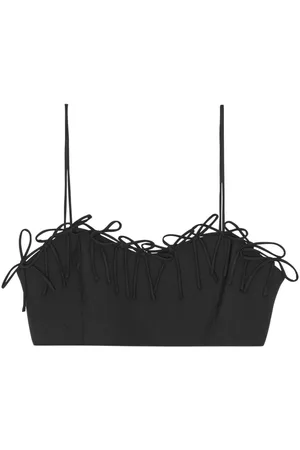 Ganni Drapey Cropped-Top