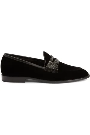 Giuseppe Zanotti Ermy Loafer aus Samt mit Strass