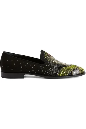Giuseppe Zanotti Python Loafer mit Kristallen