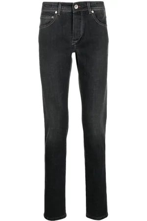 BARBA Skinny-Jeans mit Logo-Patch