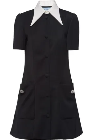 Prada Minikleid mit Kontrastkragen