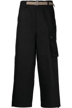 Spoonyard Cropped-Cargohose mit weitem Bein
