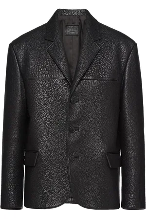 Prada Einreihige Lederjacke