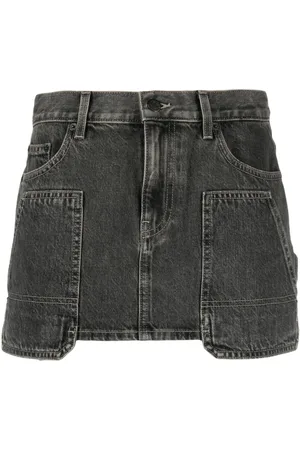 Helmut Lang Jeans-Minirock im Carpenter-Look
