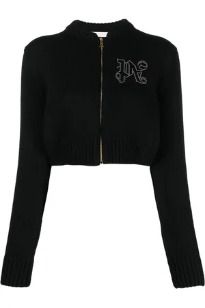 Palm Angels Cardigan mit Monogramm-Nieten