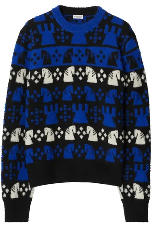Burberry Pullover mit Schach-Intarsienmuster