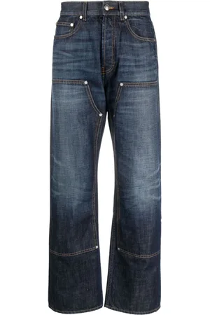 Palm Angels Straight-Leg-Jeans mit Monogramm