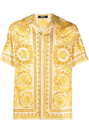 VERSACE Seidenhemd mit Barocco-Print