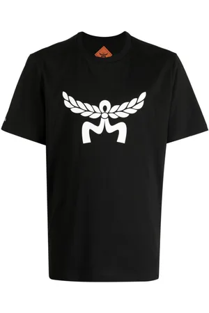 MCM Laurel T-Shirt aus Bio-Baumwolle mit Logo-Print