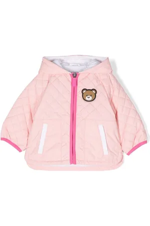 Moschino Gefütterte Jacke mit Logo-Applikation