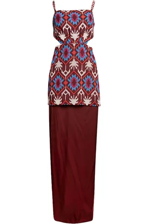JOHANNA ORTIZ Leyenda Anudada Minikleid aus Seide