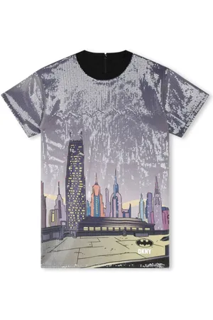 DKNY Kleid mit grafischem Print