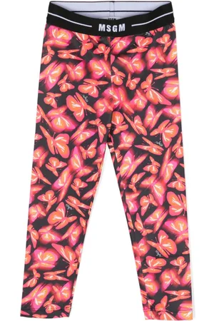 Msgm Leggings mit Schmetterlingen