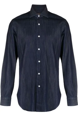 BARBA Jeanshemd mit Kläppchenkragen