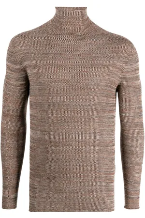RIER Melierter Seidenpullover mit Waffelmuster