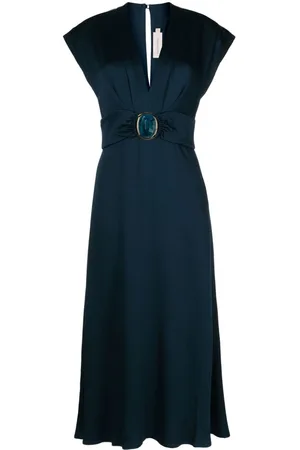 Silvia Tcherassi Emmeline Midikleid mit Schmucksteinen