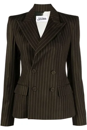 Jean Paul Gaultier Doppelreihiger Blazer mit Nadelstreifen