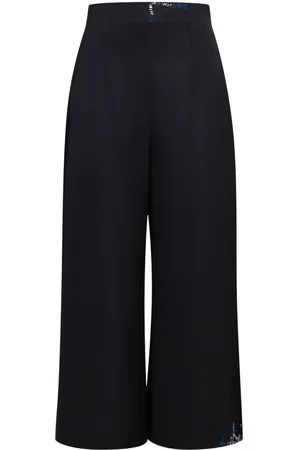 Marni Weite Hose mit Ziernähten